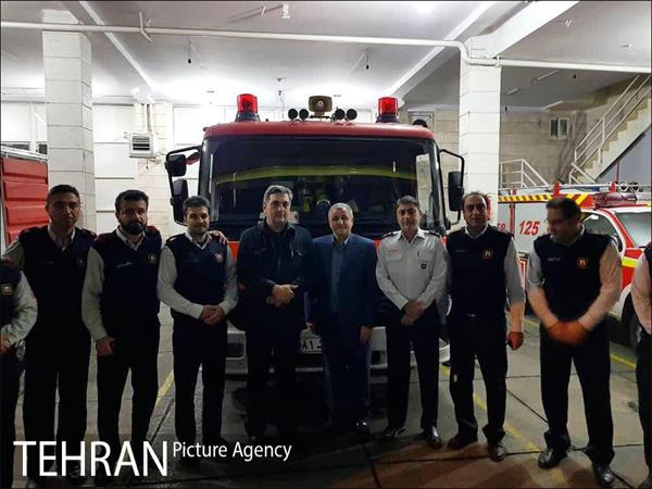 بازدید دکتر حناچی سرپرست شهرداری تهران از ستاد فرماندهی سازمان آتش‌نشانی 13