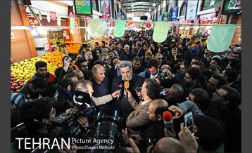 بازدید شهردار تهران از بازار میوه و تره بار جلال آل احمد 28