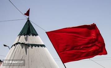 خیمه سوزان ظهر عاشورا در چهارراه گلوبندگ 35