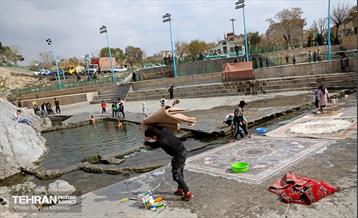 قالیشویی سنتی در چشمه علی 10