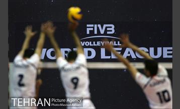 دیدار تیم های ملی والیبال ایران و بلژیک