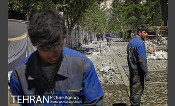 خیابان سی تیر، سنگ فرش می شود  6