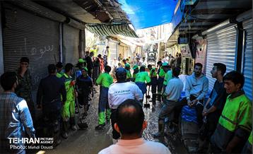 آغاز عملیات ساماندهی منطقه امامزاده داوود(ع) پس از سیلاب 11