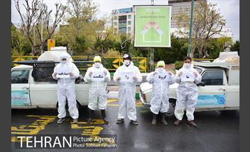 ضدعفونی معابر سطح شهر 1