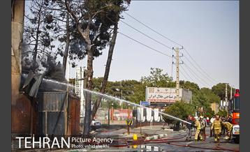 آتش سوزی در کارخانه رنگ  5