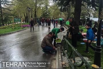 روز طبیعت بارانی در بوستان ملت 12