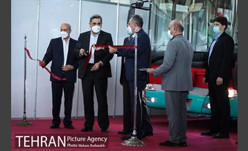 مراسم رونمایی از اتوبوس تمام برقی تولید داخل 12