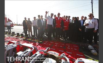 بازدید شهردار از امکانات و تجهیزات جدید سازمان آتش نشانی 20