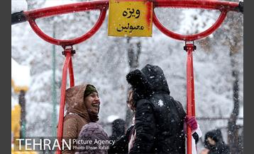 روز برفی پارک شهر 12