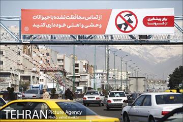 اکران محیطی پیامهای آموزشی پیشگیری از کرونا 7