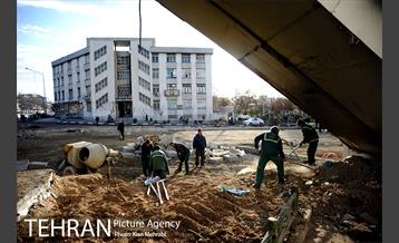 زیرگذر استاد معین قبل از افتتاح 3