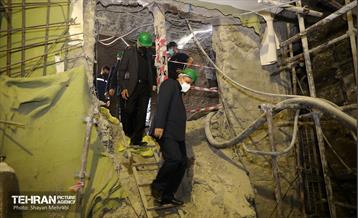 بازدید اعضای کمسیون حمل و نقل شورای اسلامی شهر از ایستگاه تقاطعی مترو توحید 20