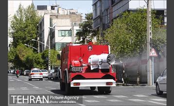 عملیات ضدعفونی محدوده مرکزی تهران 23