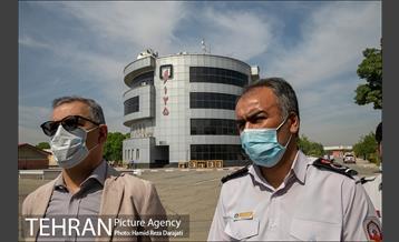 بازدید مدیرکل دفتر شهردار تهران از مرکز آموزش های آتش نشانی 15