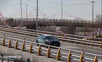 تقاطع سه سطحی بزرگراه‌های شهید نواب صفوی(شهید یارجانی) و شهید تندگویان 9