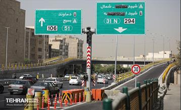 اینجا کارگاهه؛ پل تقاطع غیر همسطح در بزرگراه شهید باقری 12