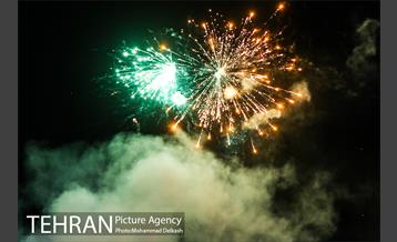 نورافشانی میدان ولیعصر(عج) در شب عید فطر 13