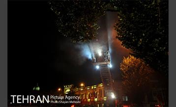 آتش سوزی ساختمان میدان حسن آباد 25