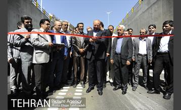 آیین افتتاح زیرگذر و تونل شهید ضربعلی زاده با حضور شهردار تهران 3