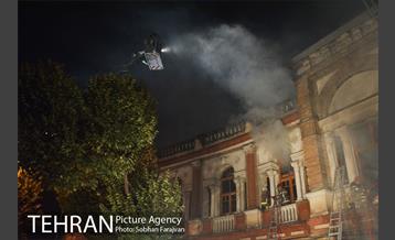 آتش سوزی ساختمان میدان حسن آباد-2‎ 10