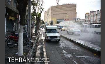 عملیات ضدعفونی معابر محله شوش  10