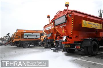 مانور خودرویی عملیات برف روبی شهرداری تهران 32