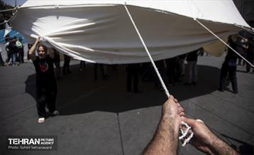 خیمه سوزان ظهر عاشورا در چهارراه گلوبندگ 39