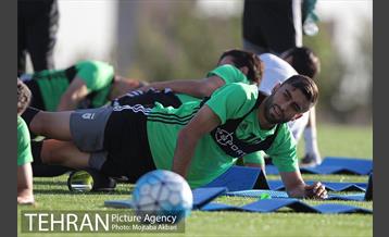 تمرین تیم ملی فوتبال ایران پیش از دیدار دوستانه با توگو 16