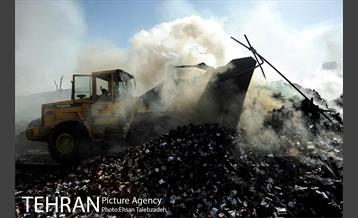 آتش سوزی انبار کالا در خیابان فداییان اسلام 4