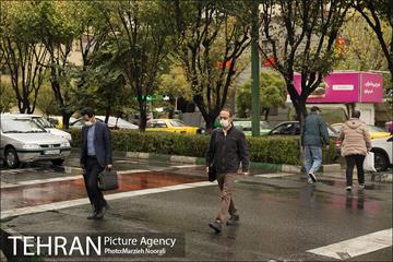 ترافیک تهران در یک روز بارانی 1