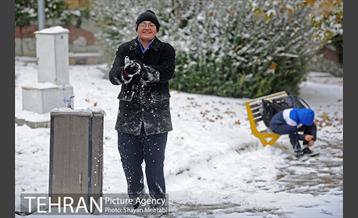 برف پاییزی در تهران 15