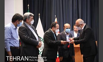 آیین تقدیر از آتش نشانان حریق پالایشگاه تهران 27