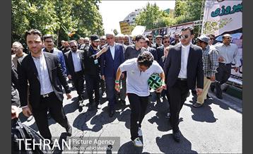 حضور شهردار تهران در راهپیمایی روز جهانی قدس 15