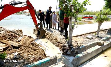 امدادرسانی تیم مدیریت بحران تهران به مناطق سیل‌زده سیستان و بلوچستان 22