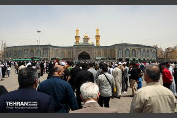 حضور شهردار تهران در کربلای معلی در روز عرفه