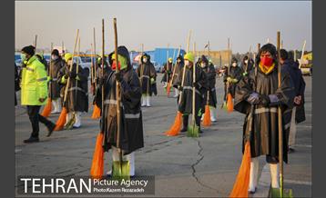 مانور عملیات برف روبی شهرداری منطقه 19