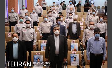 آیین تقدیر از آتش نشانان حریق پالایشگاه تهران 5