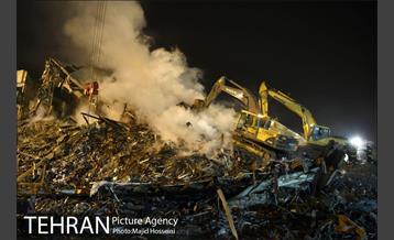 سومین شب عملیات امداد ونجات حادثه پلاسکو 20