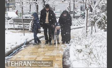 بارش برف در میدان نبوت (هفت حوض) 34