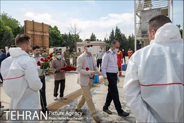بازدید مدیرکل دفتر شهردار تهران از مرکز آموزش های آتش نشانی 17