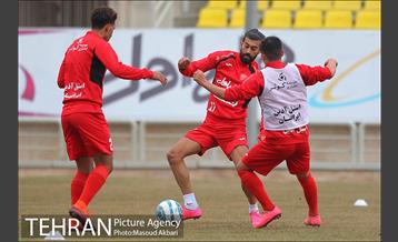 تمرین تیم فوتبال پرسپولیس تهران