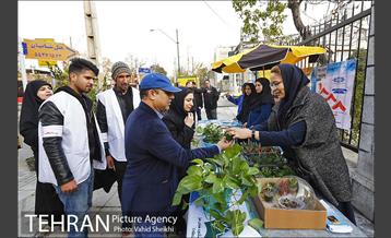 پاکسازی خیابان ولیعصر به مناسبت روز جهانی داوطلب 2