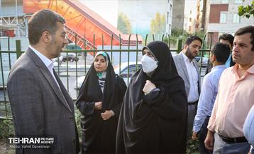 بازدید نرگس معدنی پور از منطقه 17