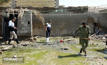 امدادرسانی تیم مدیریت بحران تهران به مناطق سیل‌زده سیستان و بلوچستان 12