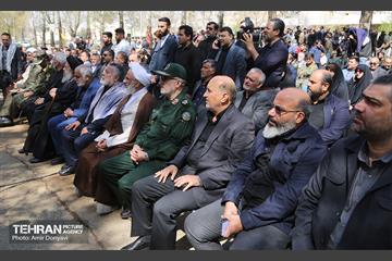 تشییع پیکر پاک و مطهر شهید گمنام در فدراسیون تیراندازی 12