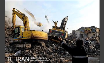 چهارمین روز آواربرداری ساختمان پلاسکو 12