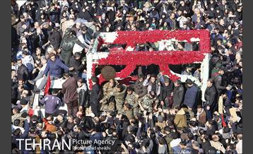 تشییع پیکر سپهبد قاسم سلیمانی و شهدای مقاومت در تهران  29
