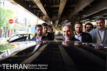 بازدید شهردار تهران از بازسازی پل کریمخان 19