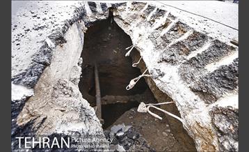 فرونشست زمین در خیابان 17شهریور 11