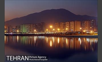 نمای غروب و شب دریاچه خلیج فارس 24